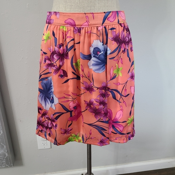 Banana Republic floral skirt size 2 *G1 - Picture 1 of 7